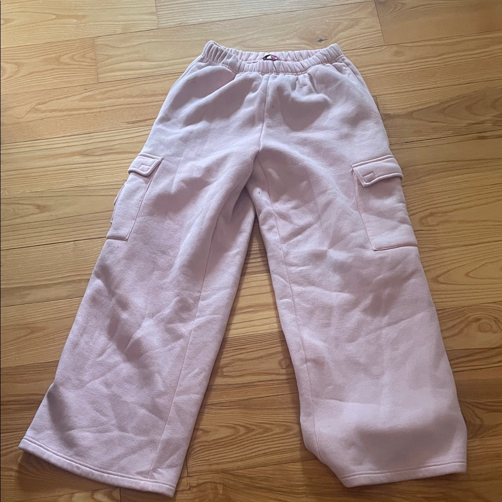 Edikted Pink Cargo Sweatpants